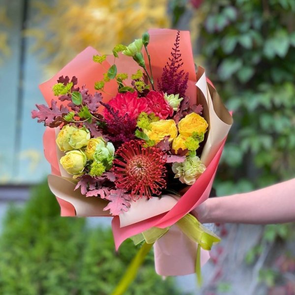 осенние букеты на 1 сентября