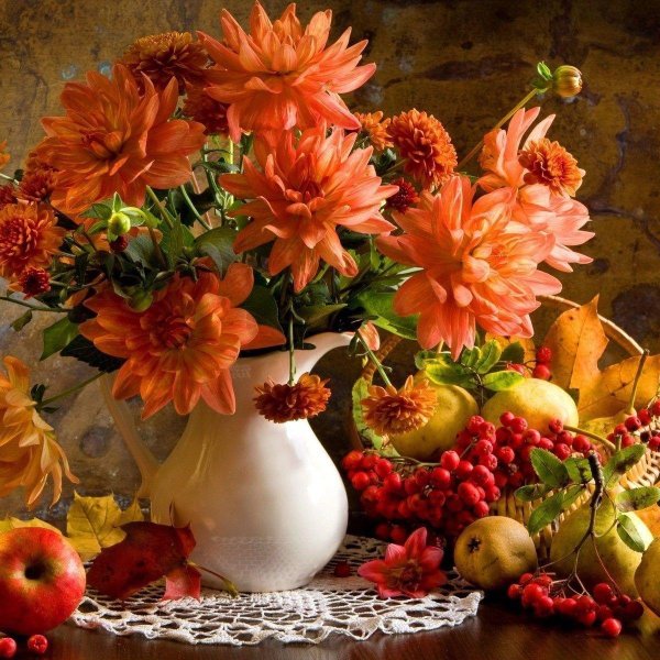 обои на рабочий стол осень натюрморт