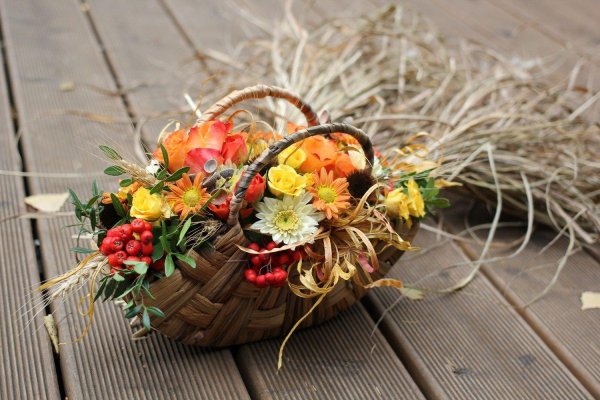 корзина осенняя