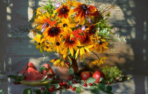 цветок рудбекия