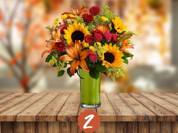 осенние букеты цветов