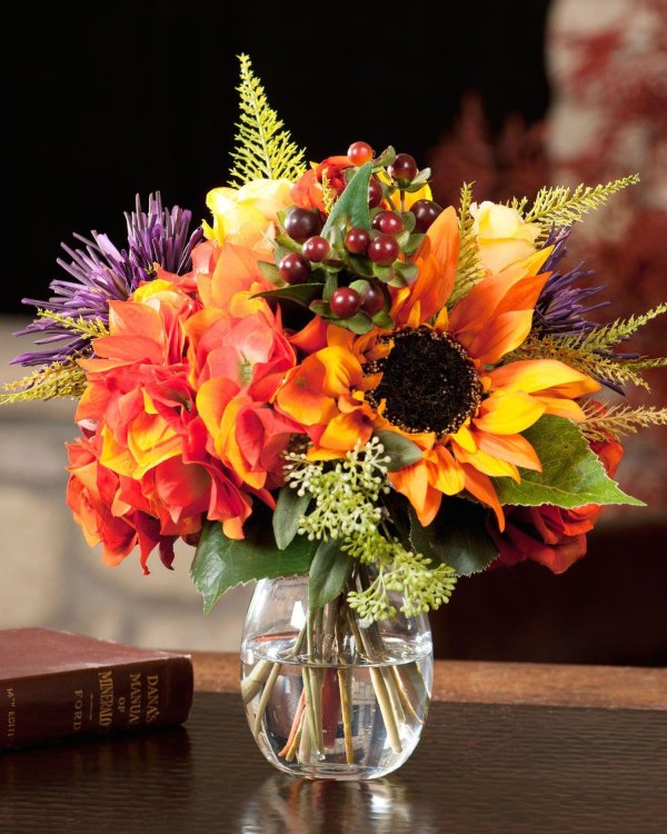 осенние цветочные композиции