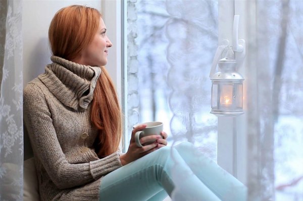 Уютная девушка