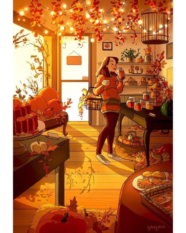 Уютная девушка