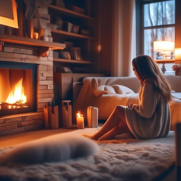 Уютная девушка