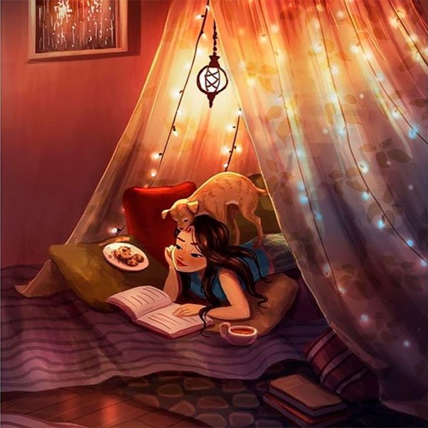 Уютная девушка