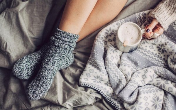 Уютная девушка