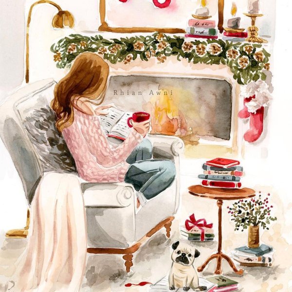 Уютная девушка