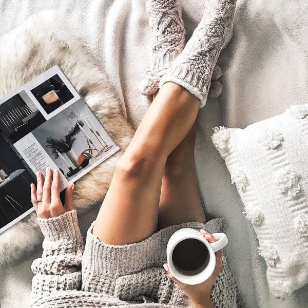 Уютная девушка