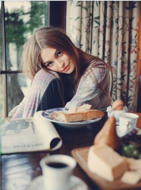 Уютная девушка