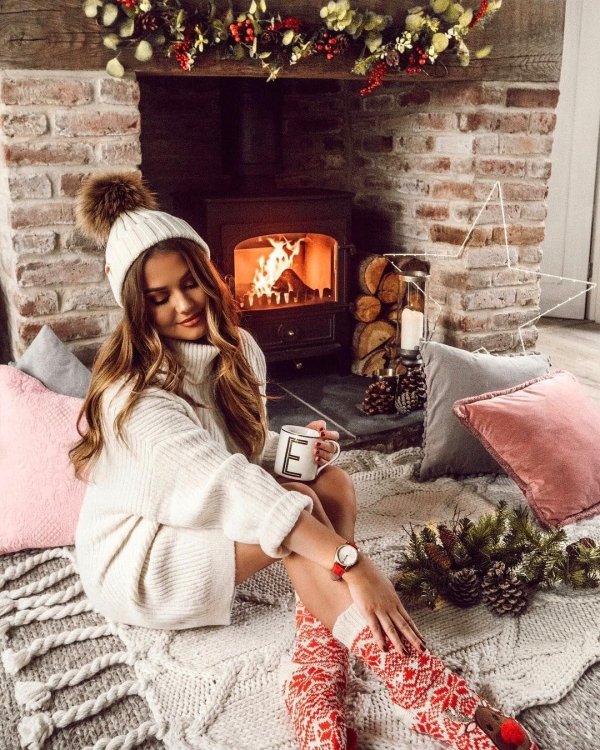 Уютная девушка