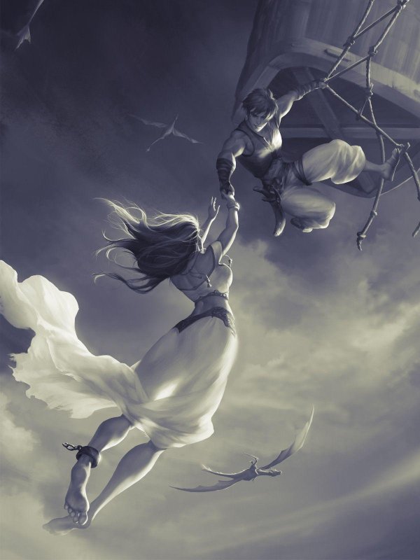 Девушка падает