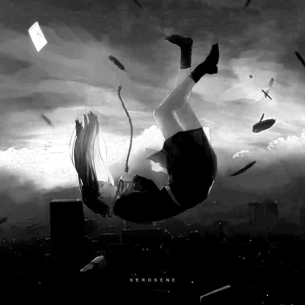 Девушка падает