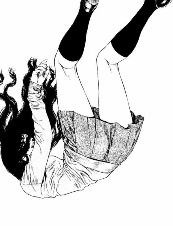 Девушка падает