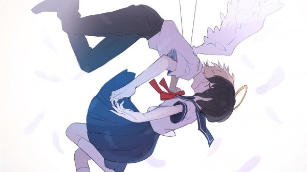 Девушка падает