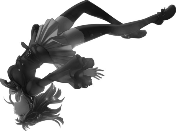 Девушка падает