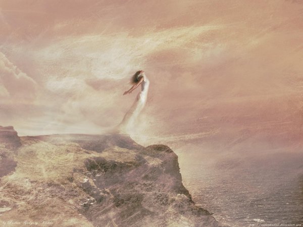 Девушка падает