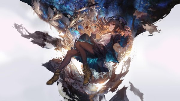 Девушка падает