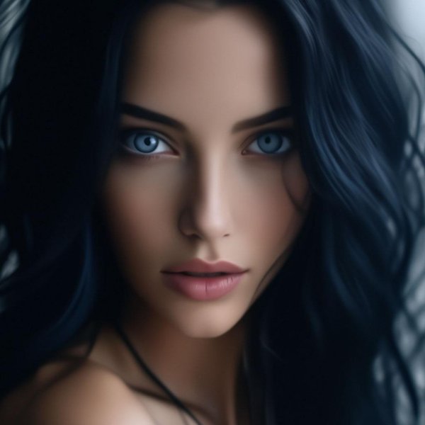 Девушка голубоглазая