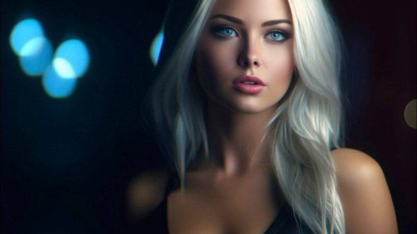 Девушка голубоглазая