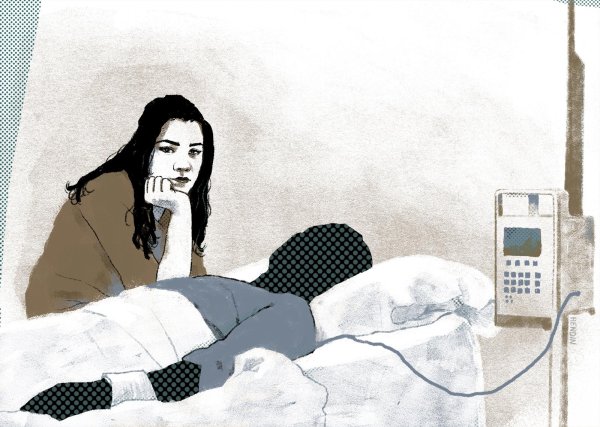 Девушка болеет