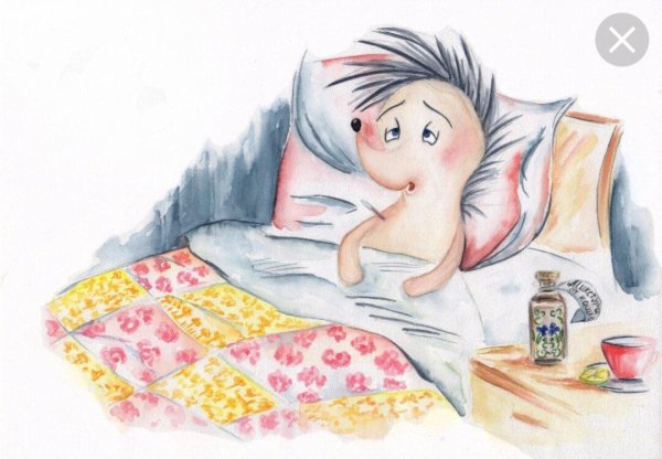 Девушка болеет
