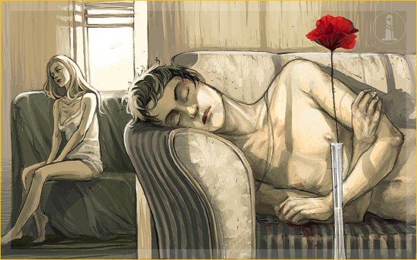 Девушка болеет