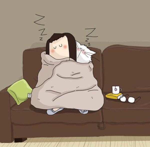 Девушка болеет