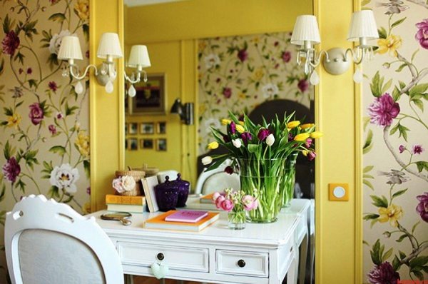 весенний интерьер