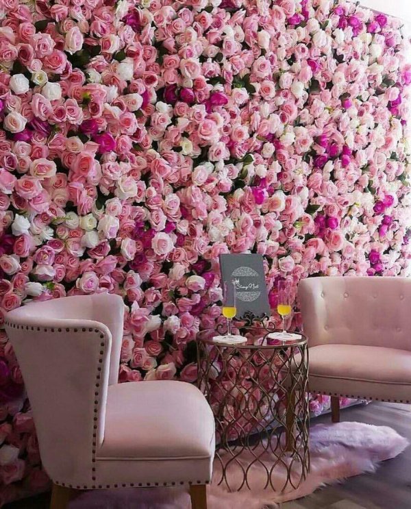 цветочная стена