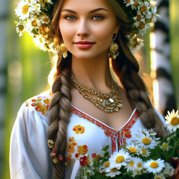 Девушка славянка