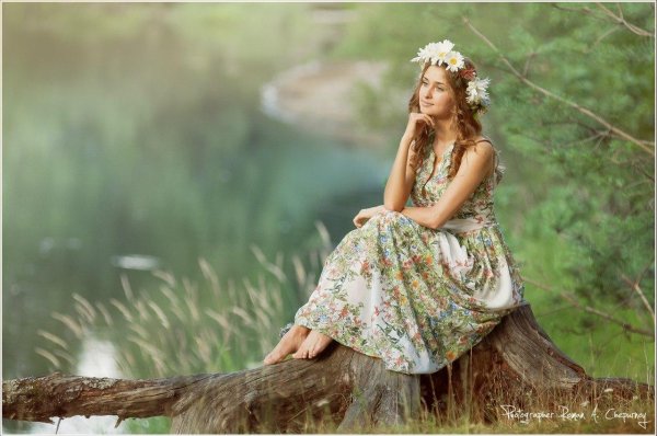 Девушка славянка