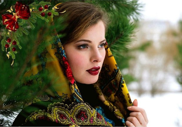 Девушка славянка