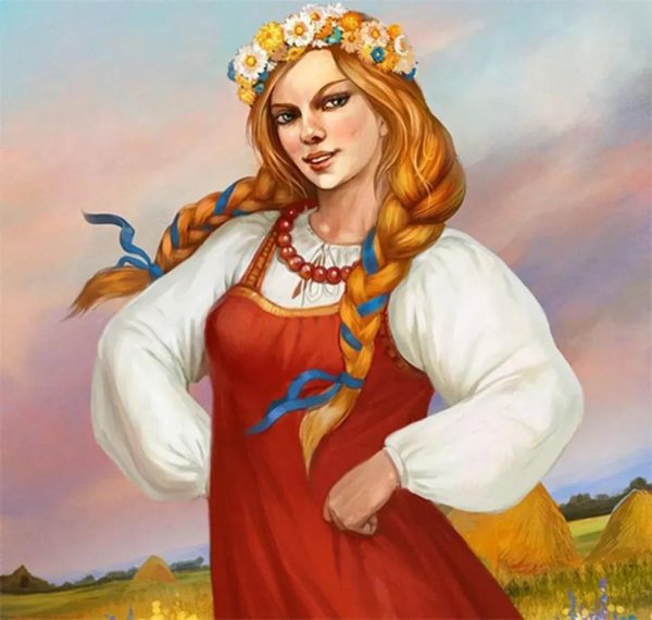 Девушка славянка