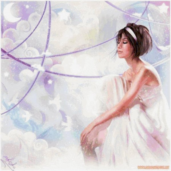 Девушка мечтает