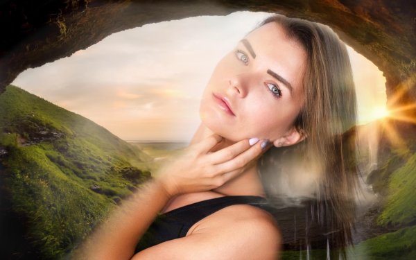 Девушка мечтает