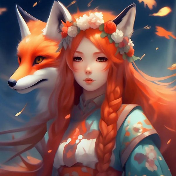 Девушка лисица