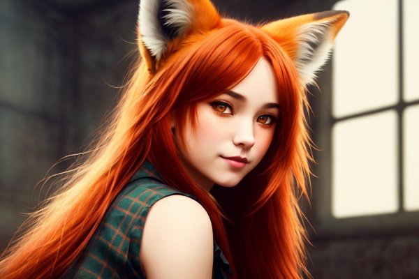 Девушка лисица