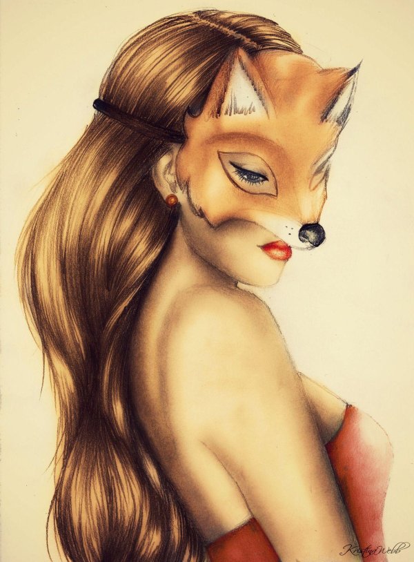 Девушка лисица