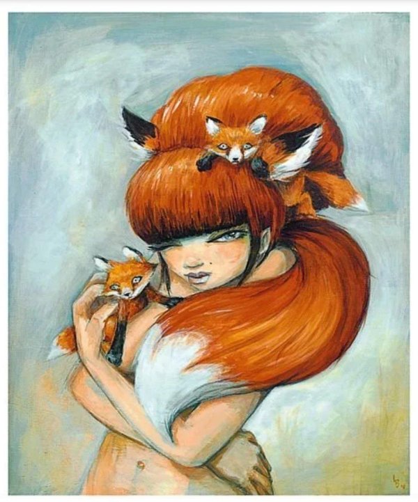 Девушка лисица