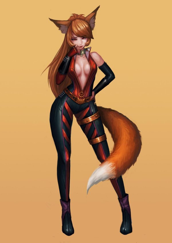 Девушка лисица