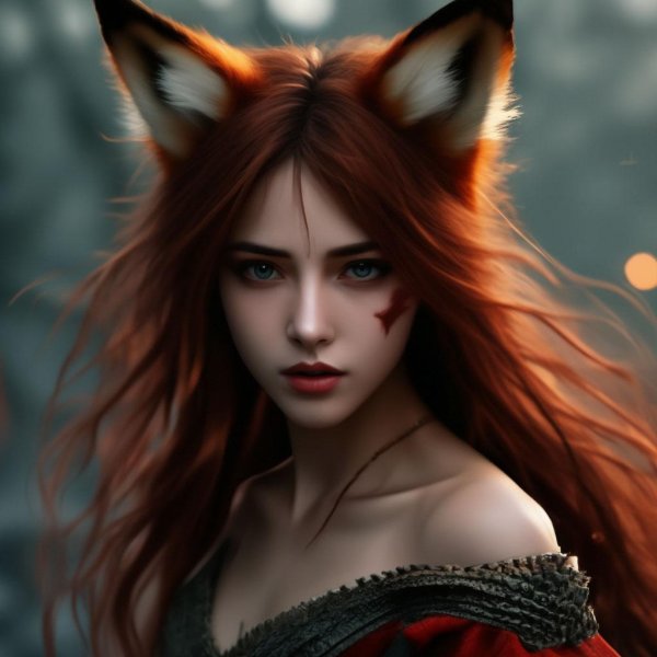 Девушка лисица