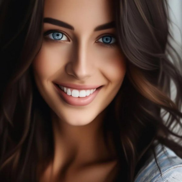 Улыбчивая девушка