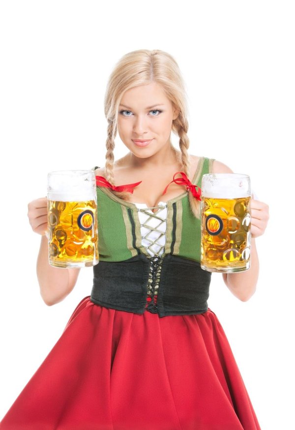Девушка пиво