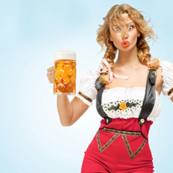 Девушка пиво