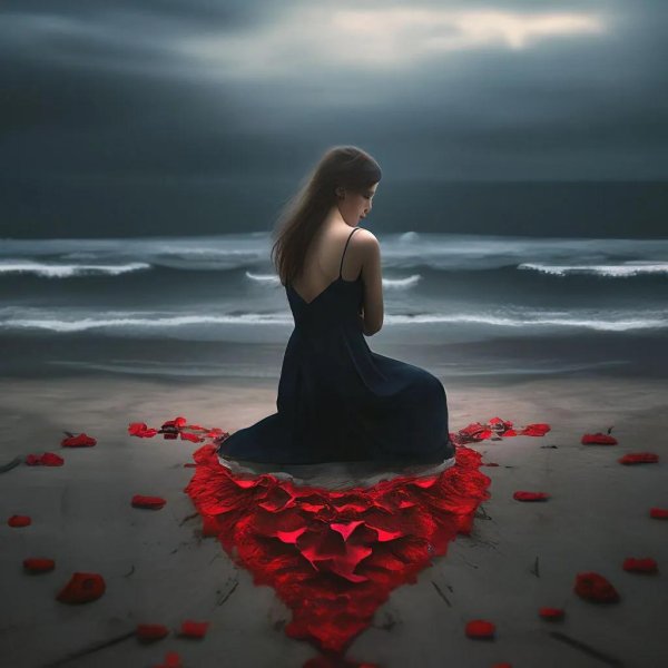 Страдает девушка