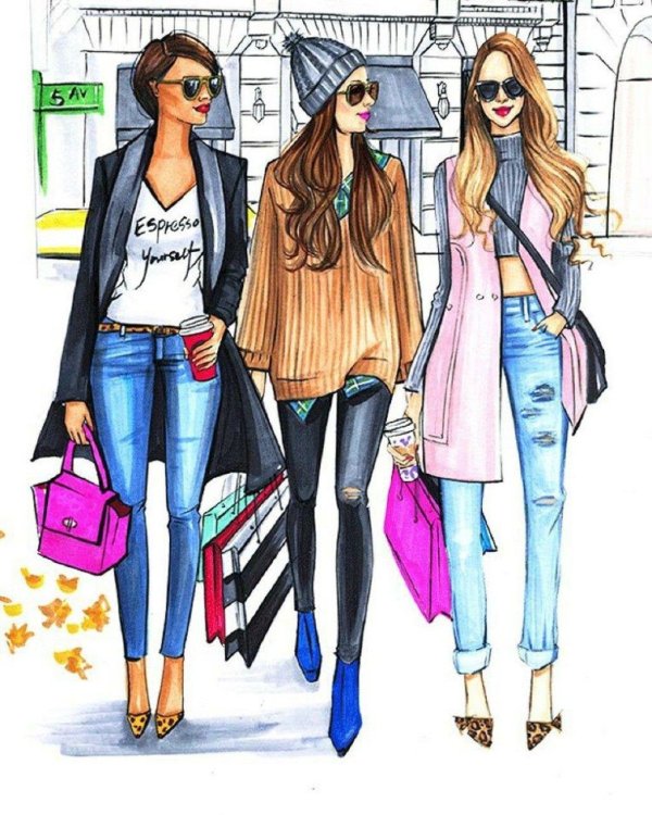 Стильные с девушками