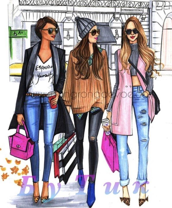 Стильные с девушками