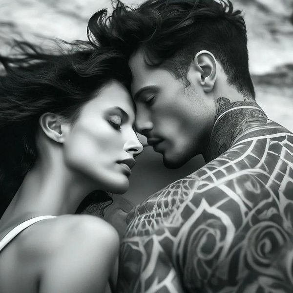 Девушка на мужчине