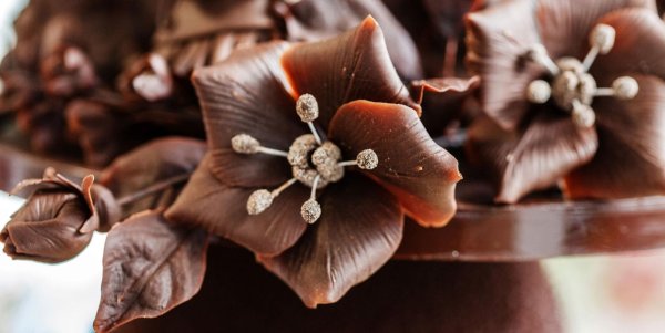 цветок из шоколада